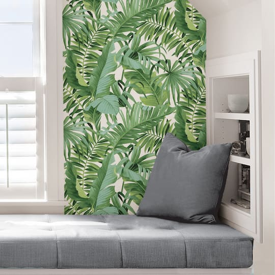 NuWallpaper Green Maui Peel & Stick Wallpaper